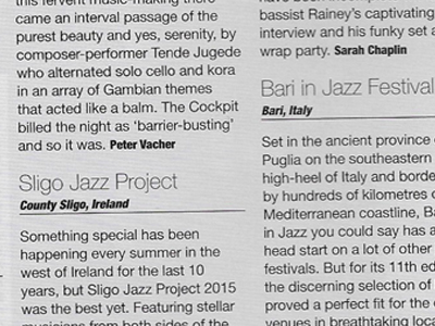 Jazzwise Magazine Oct 2015